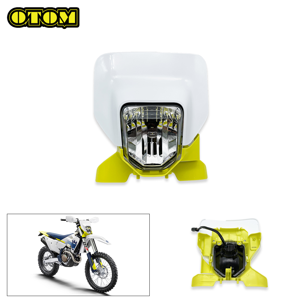 オートバイハスクバーナ LED ユニットヘッドライトアセンブリヘッドランプハウジングカバーヘッドライトマスクガード FE TE 150 250 350 450 501 2024