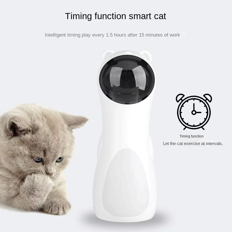 猫のおもちゃ自動スマートインタラクティブからかいレーザー面白い LED レーザー回転ペットエレクトロニクス猫のおもちゃ USB 充電猫アクセサリー