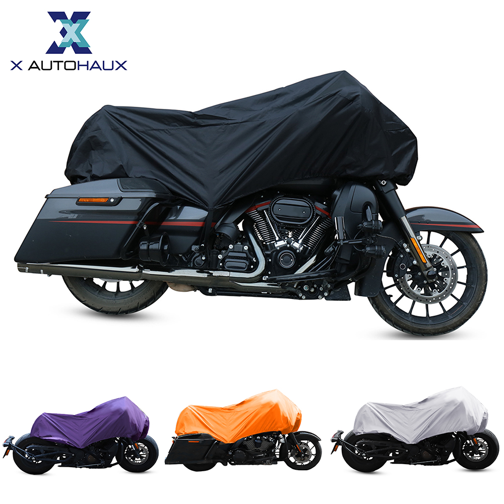 X Autohaux 210T ハーフバイクカバー旅行防水屋外防塵雨塵抗 UV スクータープロテクターカバー M L XL