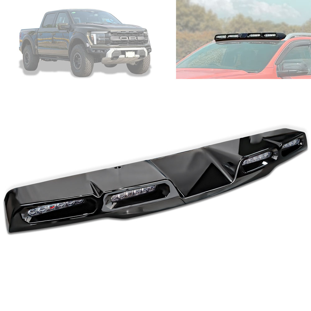 ピックアップルーフ LED バーフォード F-150 ラプター 2023 2024 2025 車外装ルーフトップライトルーフスポイラーに適合