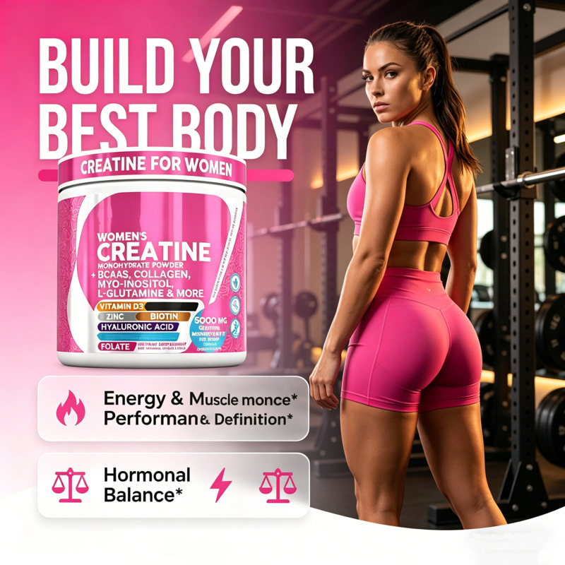 女性用クレアチンパウダー BCAA 配合クレアチン一水和物パウダー