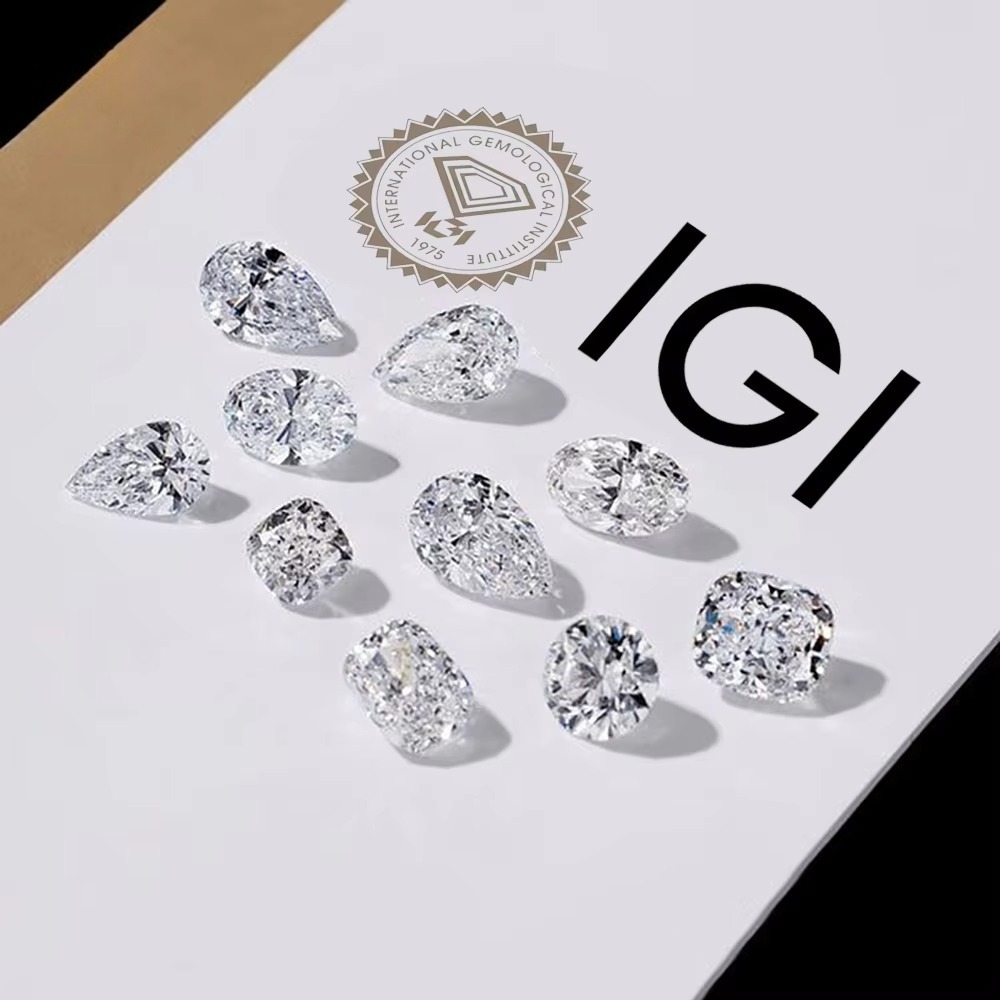 IGI 証明書付きファンシー シェイプ ラボ グロウン ダイヤモンド 7ct 8ct 9ct 10ct 20ct 30ct HPHT CVD ラボラトリー ダイヤモンド卸売
