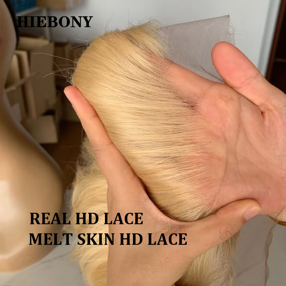 HiEbony Hair 613 ブロンド HD レース閉鎖