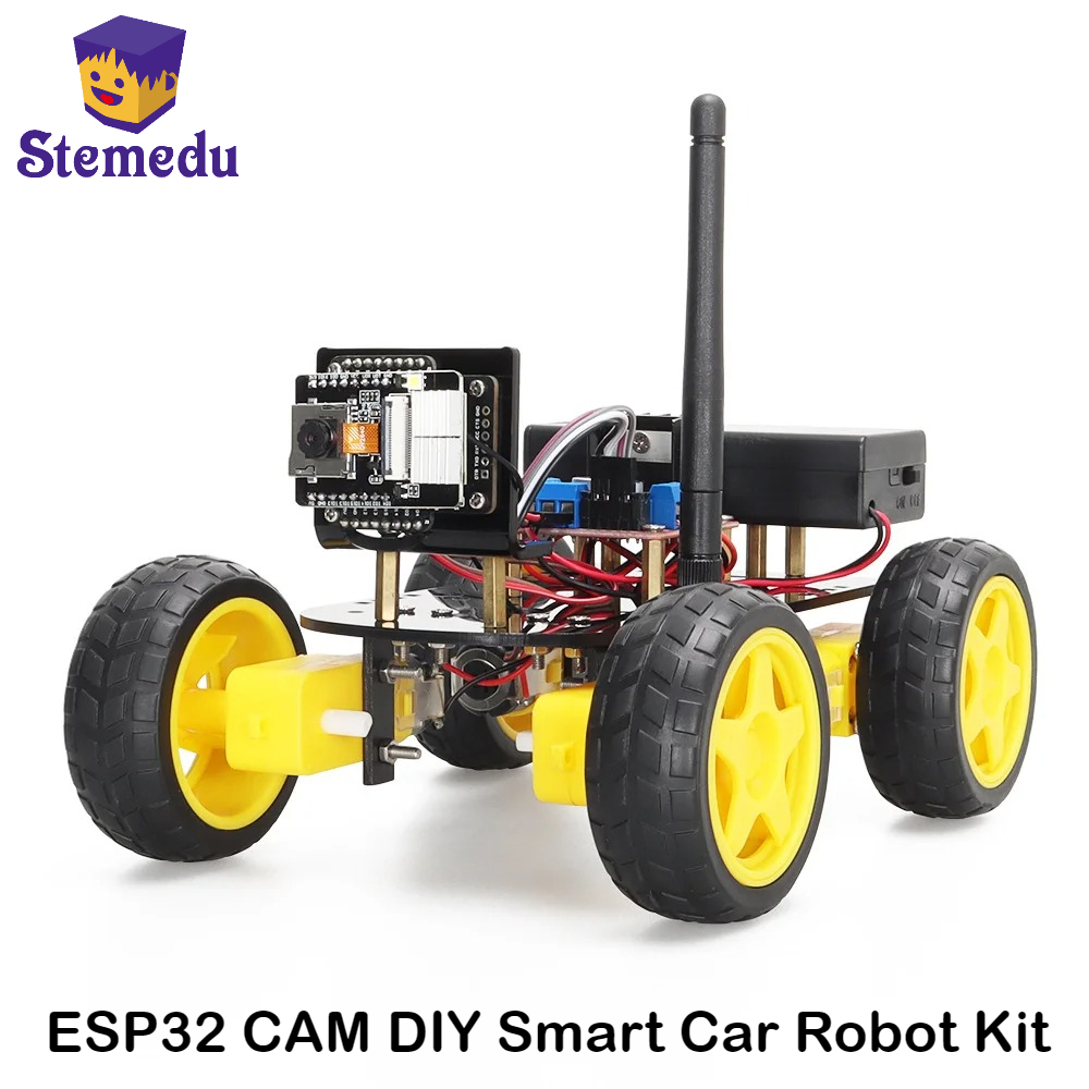 ESP32 CAM DIY スマートカーロボットキット Arduino 用カメラ付き STEM 教育学習リモコンプログラマブル
