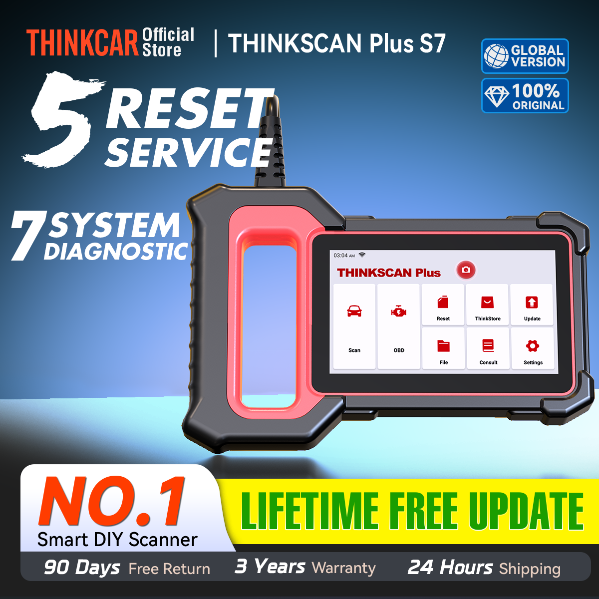THINKCAR Thinkscan Plus S7 S6 S4 Obd2 スキャナー車診断ツール Automotivo スキャナー自動診断ツール コードリーダー 28 リセット