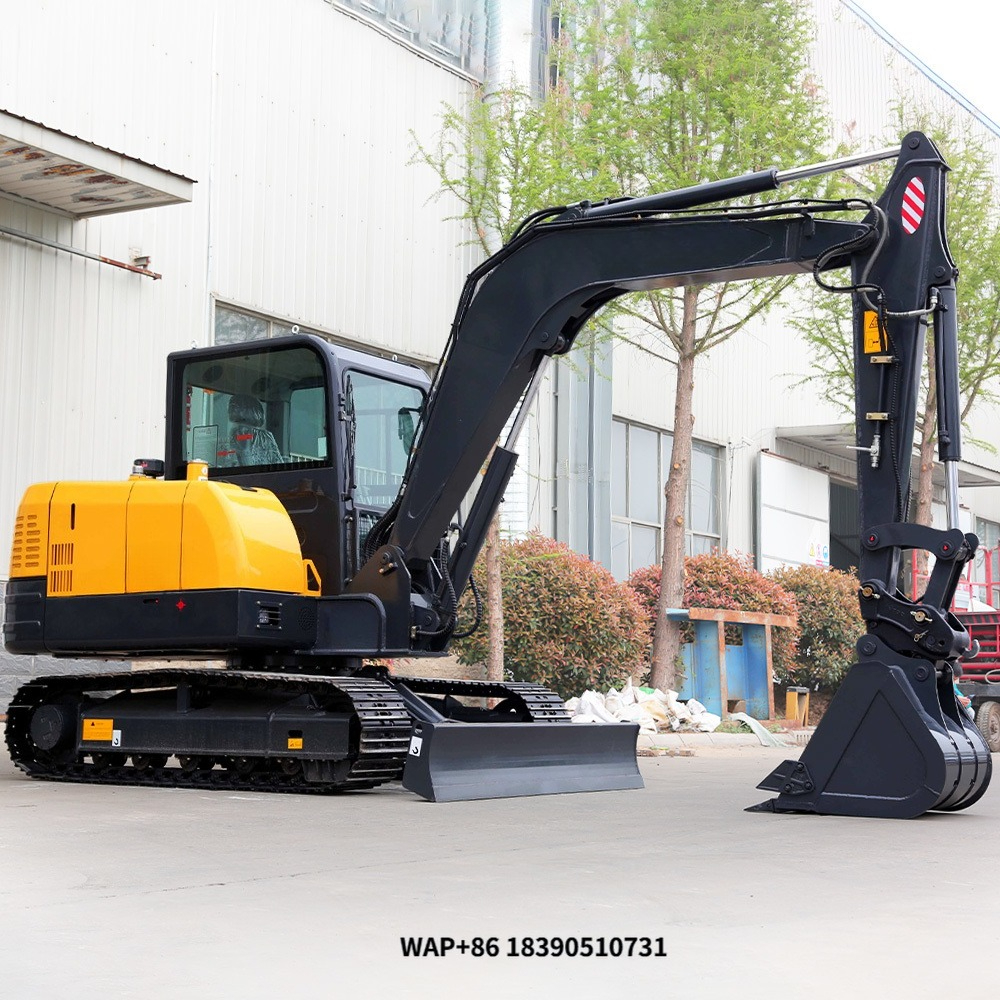バケツ採石場の掘削機が付いている大型クローラー掘削機6トンエンジン頑丈な建設機械の掘削機