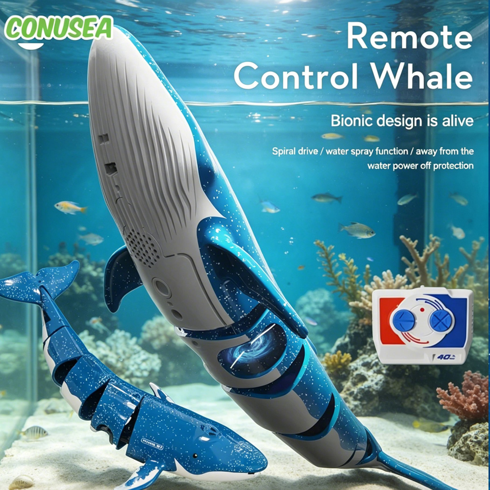 RC 潜水艦水中クジラリモコンサメ電動潜水艦ボート船ダイビングプール湖水のおもちゃ水槽