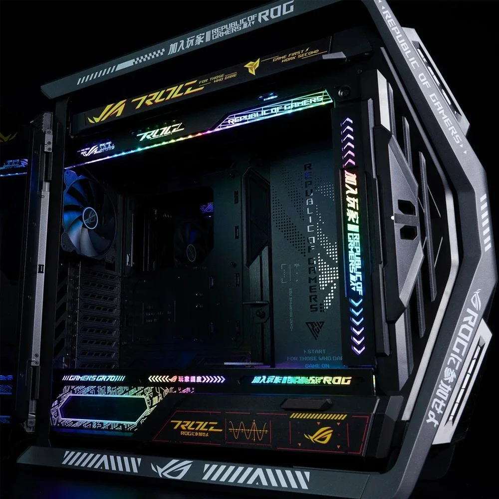 MOD コンピュータ照明パネル Asus GR701 ケース、ROG HYPERION ゲームキャビネットライトボード、DIY レーザー修理プレート 5V オーラ同期