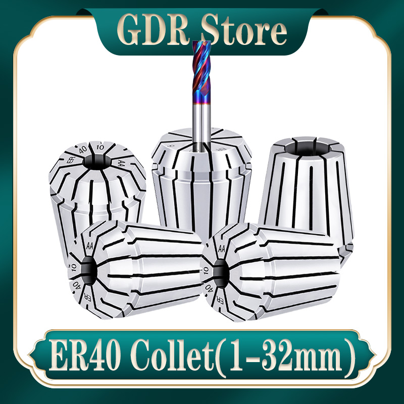 ER40 コレット AA ER コレットチャック ER40 コレット精度 0.008 1 ミリメートル-32 ミリメートル ER40 コレット er40 コレットセットツールホルダーブラケットツール