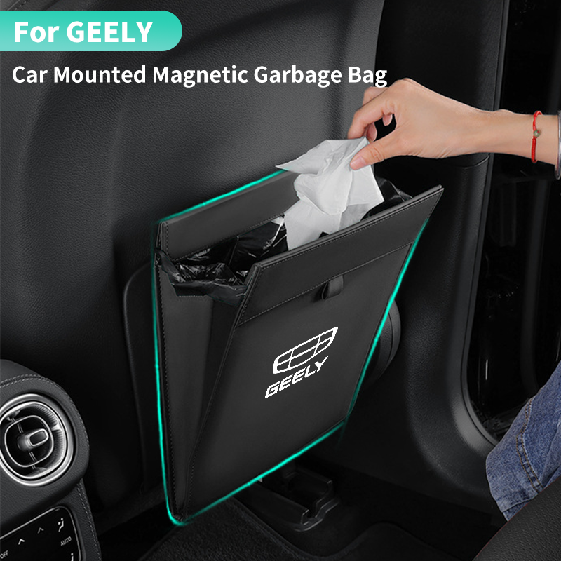 磁気吸着車のゴミ袋ゴミ箱シートバック吊り下げ収納ゴミ箱吉利ジオメトリパンダ LC Coolry Emgrand GX2