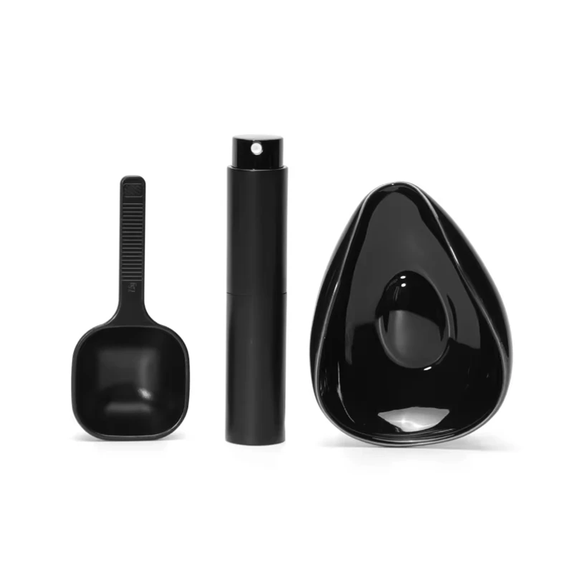 コーヒー豆計量カップとスプーンセット、コーヒーまたは紅茶用セラミック計量容器計量トレイキット、エスプレッソアクセサリー