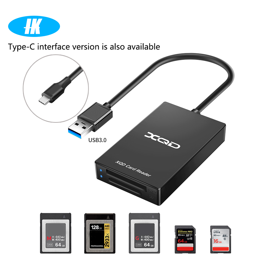多機能 Type-c XQD カードリーダー USB 3.0 カードリーダー M/G メモリカードは最大 5Gbps の速度をサポート