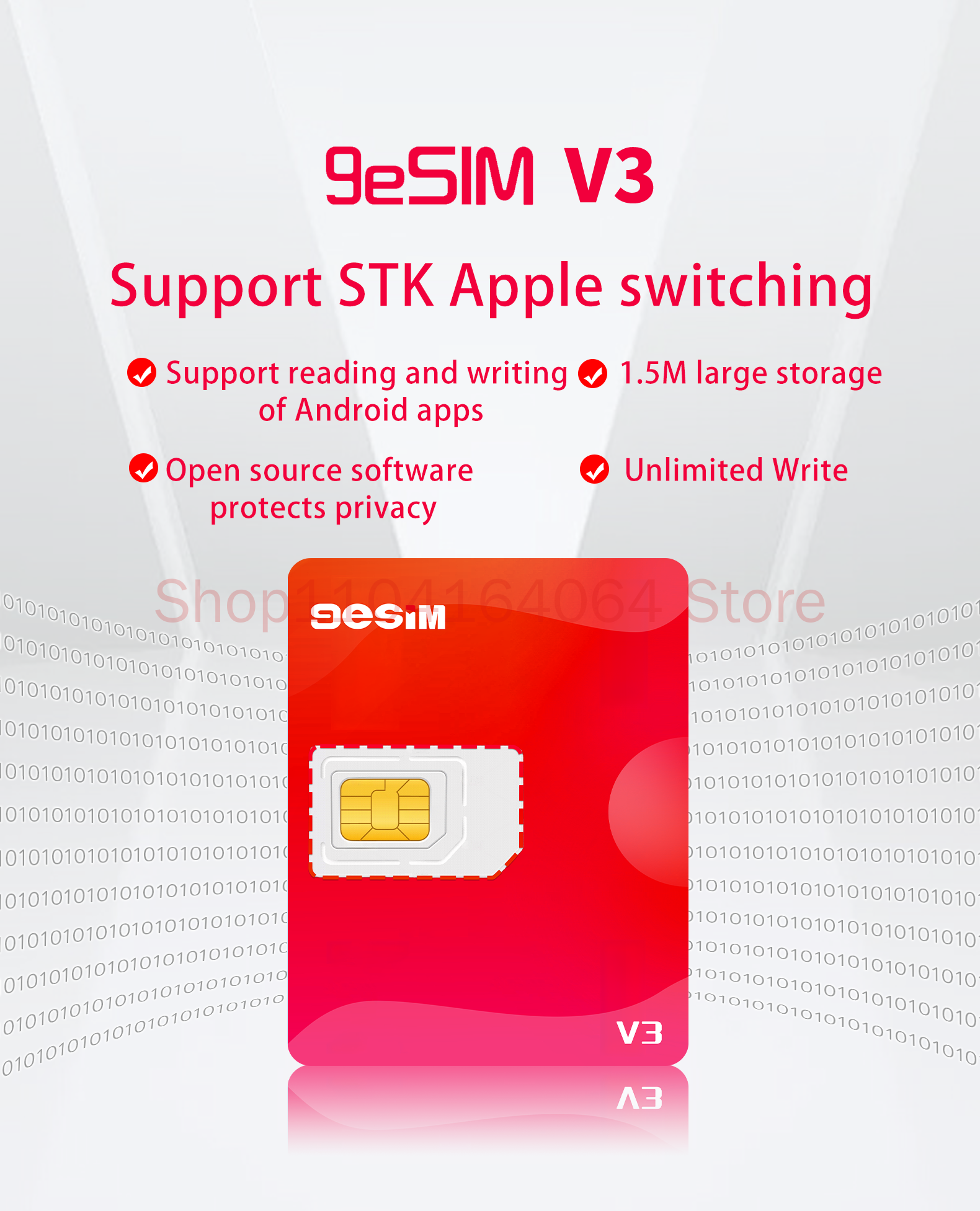 9eSIM V3、iPhone15 16 Pro Max用のesim to Simカードアダプタ、取り外し可能なEuicc Esimカードコンバータ、5ber EsimカードチップモジュールEstk Me