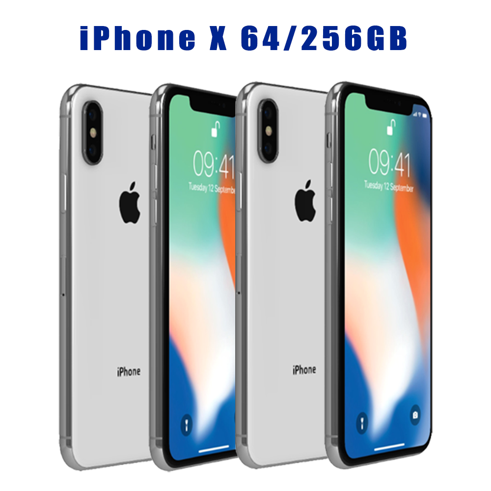 オリジナル Apple iPhone X 米国バージョン ロック解除済み - 5.8 インチ Super Retina OLED、Face ID セキュリティ、A11 Bionic チップ、4G LTE iOS フォン