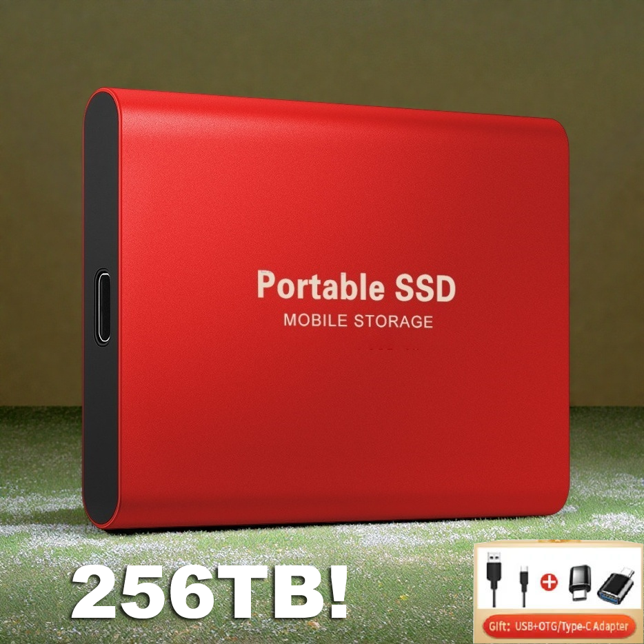 オリジナルハードドライブ 2 テラバイトポータブル SSD 高速外部ハードドライブ 128 テラバイト USB3.1 タイプ C ソリッドステートディスクラップトップ/電話/MAC