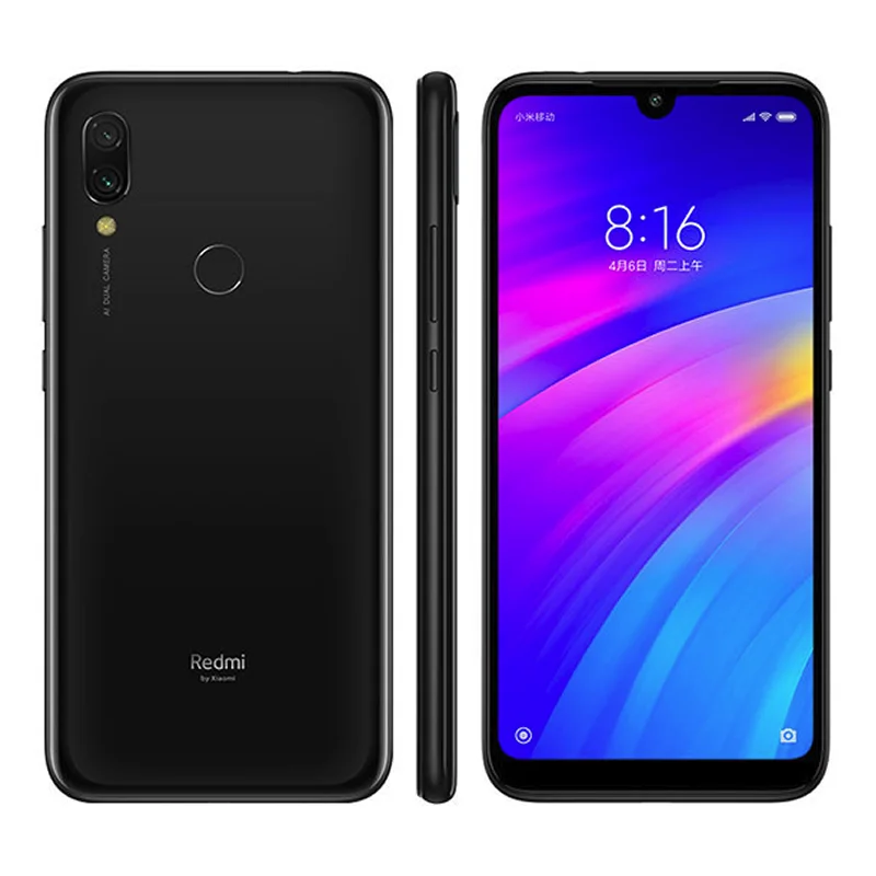 グローバル ROM オリジナル Xiaomi Redmi 7 4GB 64GB 4000 mAh スマートフォン 6.26 インチ HD スクリーンオクタコアロック解除 Android 4G 中古電話