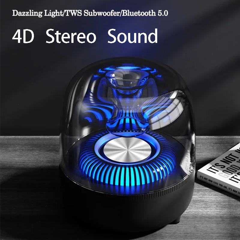 多機能 Bluetooth スピーカー LED ライトホームシアター HiFi サラウンド効果音サウンドサブウーファー TWS ポータブル Caixa De Som