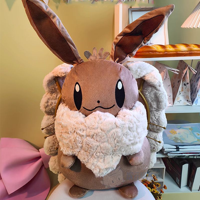 ポケモンイーブイバックパックぬいぐるみアニメペニー動物かわいい大容量ぬいぐるみかわいい周辺コスプレ人形ぬいぐるみギフト