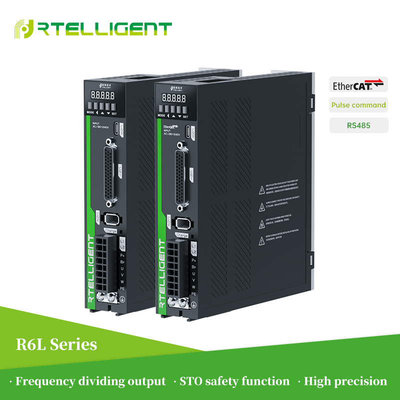 Rtelligent 6 GEN AC サーボ ドライブ マッチング 50W-3KW モーター EtherCAT/RS485/パルス制御モードをサポート