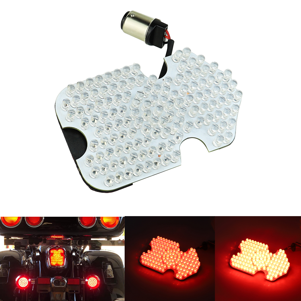ホンダ VTX シャドウ ヴァルキリー セイバーおよびエアロ モデル用 LED テールライト 1157 プラグアンドプレイ リアランプ 128 LED