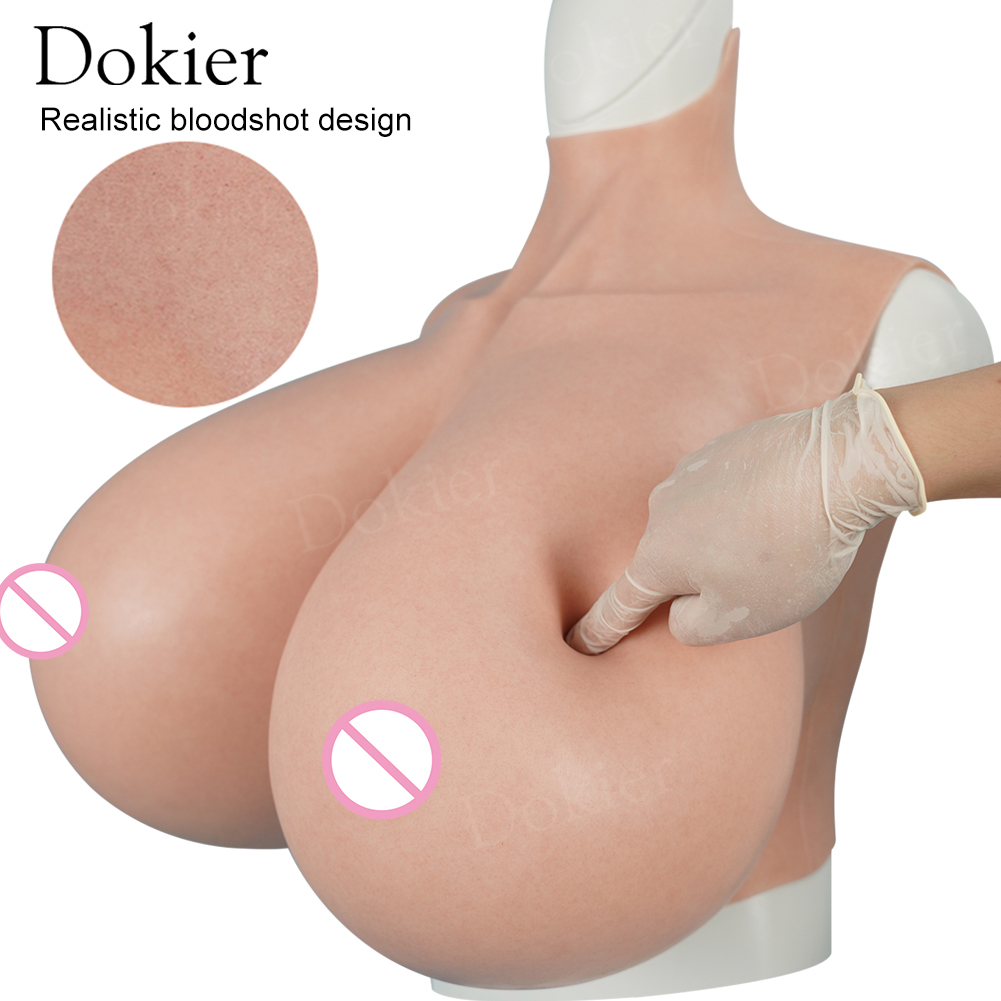 Dokier 巨大な偽のブレストフォーム Z カップおっぱい女装ドラッグクイーン女装女装胸当て胸当ておっぱい
