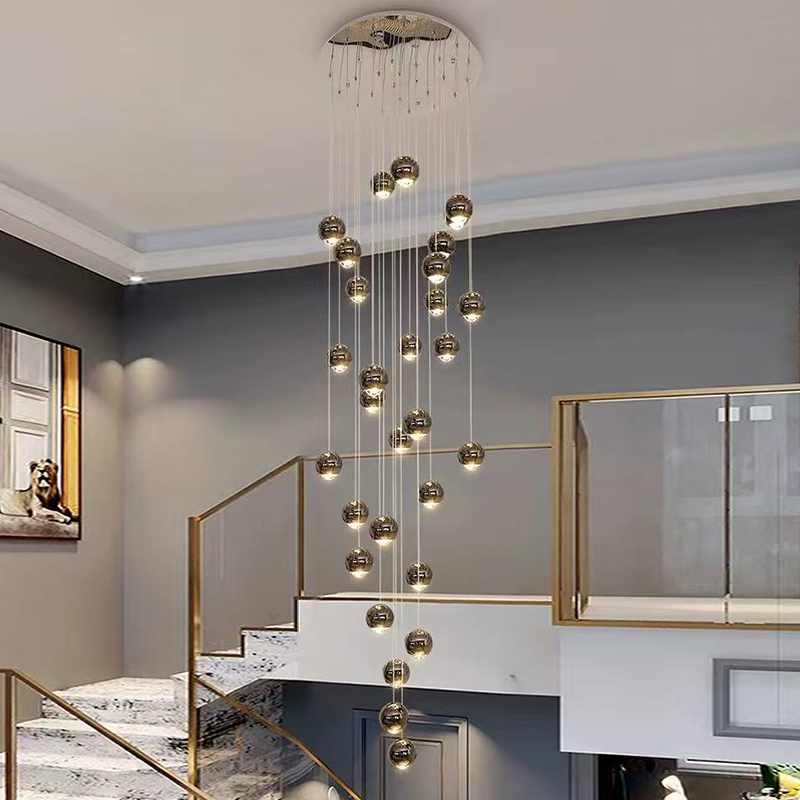 現代の家の装飾 LED ライトペンダントライトランプ forstaircase リビングルーム用シャンデリア吊り下げライト屋内照明
