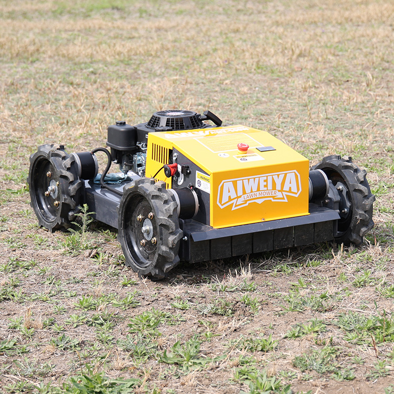 カスタマイズされた高品質ヘビーデューティリモート制御電動芝刈り機農業および林業用除草クローラーMowe