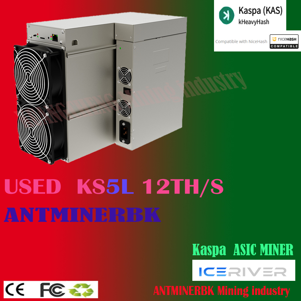 ICERIVER KS5L 12TH/S Kaspa Mining KAS ASIC MINER with PSU KAS Mining KS3 より経済的 KS3L KS3M ANTMINER KS3PRO S2