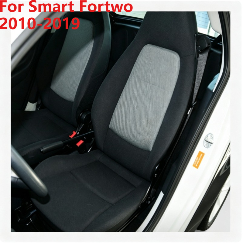 2 席フルセット通気性ビーガンレザーカーシートカバーカスタムスマートフォーツー 2010-2019 プロテクターオートインテリアアクセサリー