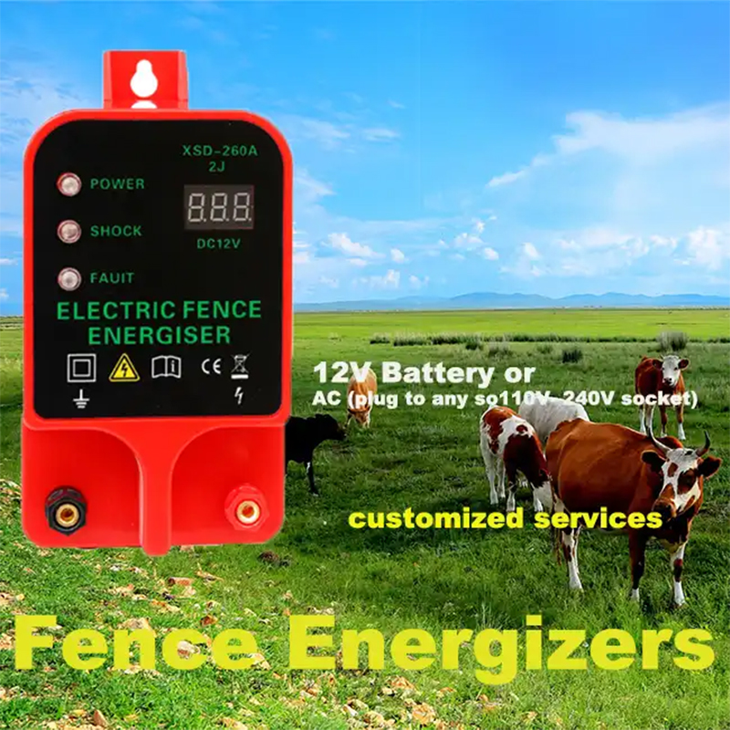 10 キロ電気柵エナジャイザー LCD ディスプレイ防水高警報電圧パルスコントローラ家畜農場の安全用