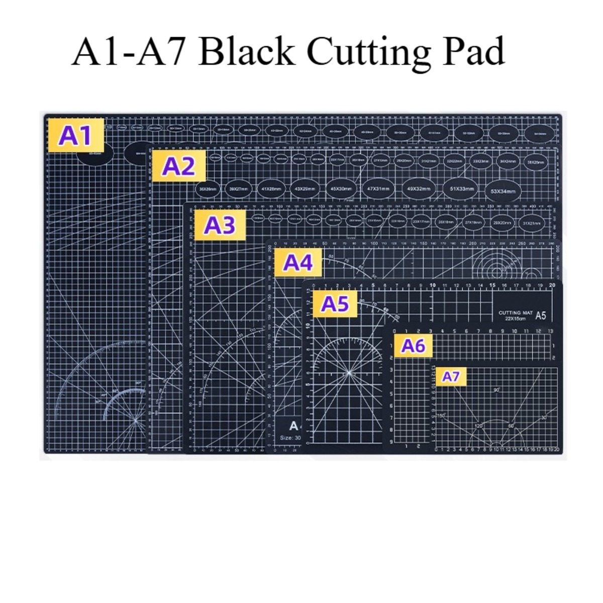 耐久性のある A2/A3/A4/A5 多機能カッティングマット Diy 手芸アート彫刻ボード紙彫刻パッド高弾性靭性