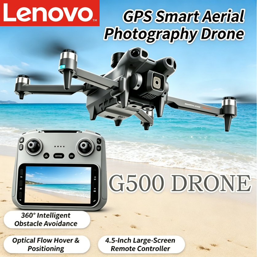 Lenovo G500 RC クアッドコプター 4.5 インチ画面 GPS ドローン オプティカル フロー ホーミング障害物回避 デュアル WiFi 折りたたみ式航空写真