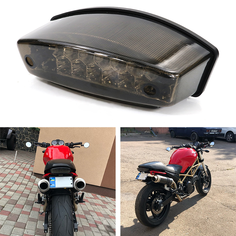 アフターマーケット 3 ワイヤー LED テールライトブレーキテールライトテールリアライト Ducati モンスター 400 620 695 750 800 900 S2R S4R
