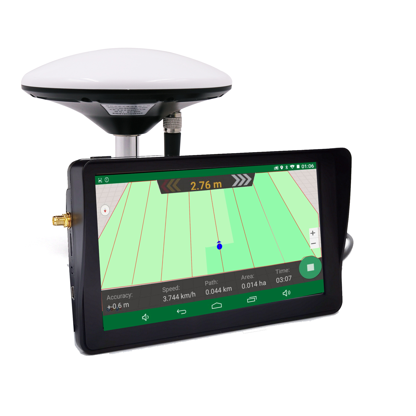 7 インチ トラクター GPS 防水 GNSS アンテナで衛星信号に無料でアクセス可能 耕起や播種などの農業活動に最適