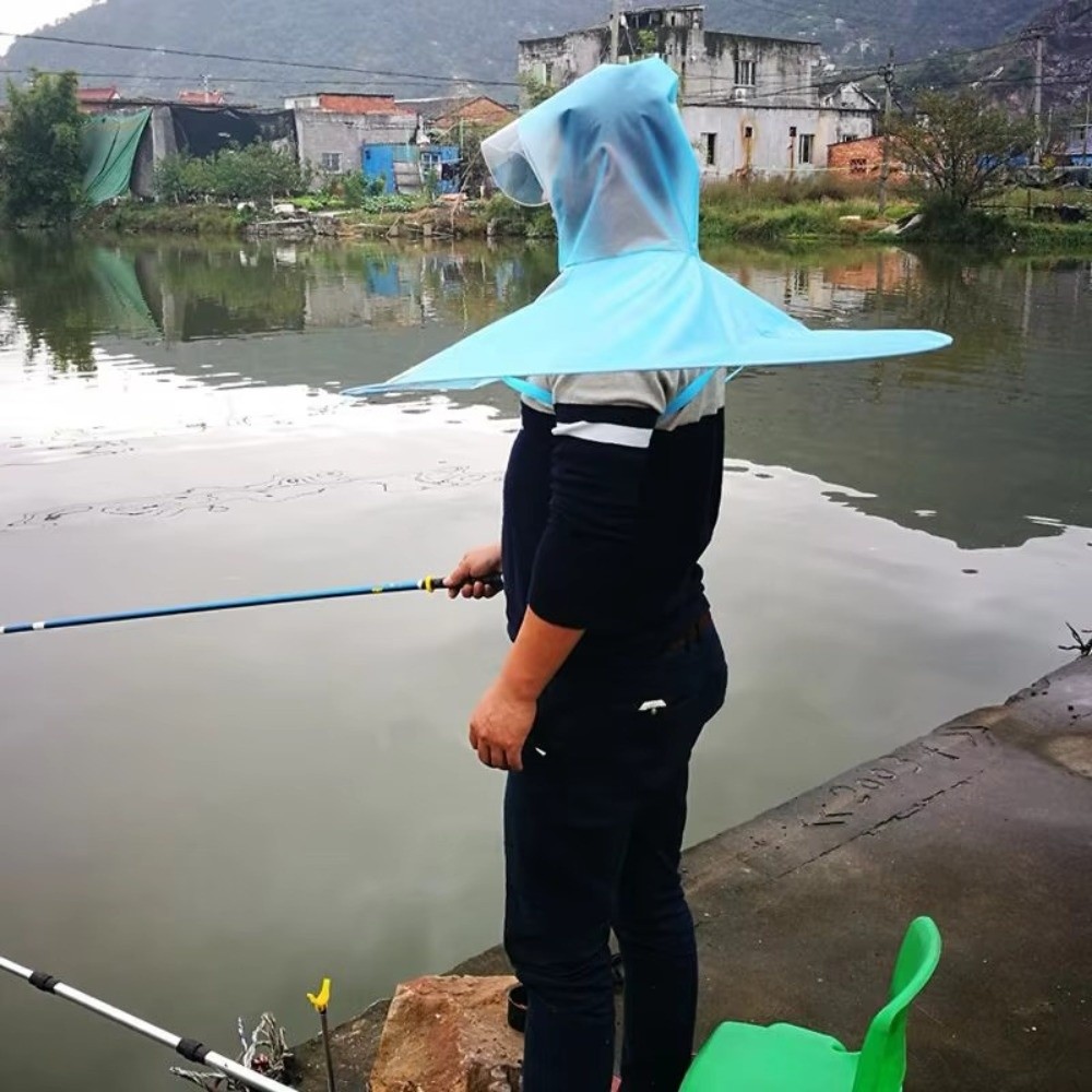 新しい折りたたみ傘帽子抗雨抗太陽帽子サンキャップヘッドマウント釣り用品キャンプシェード屋外