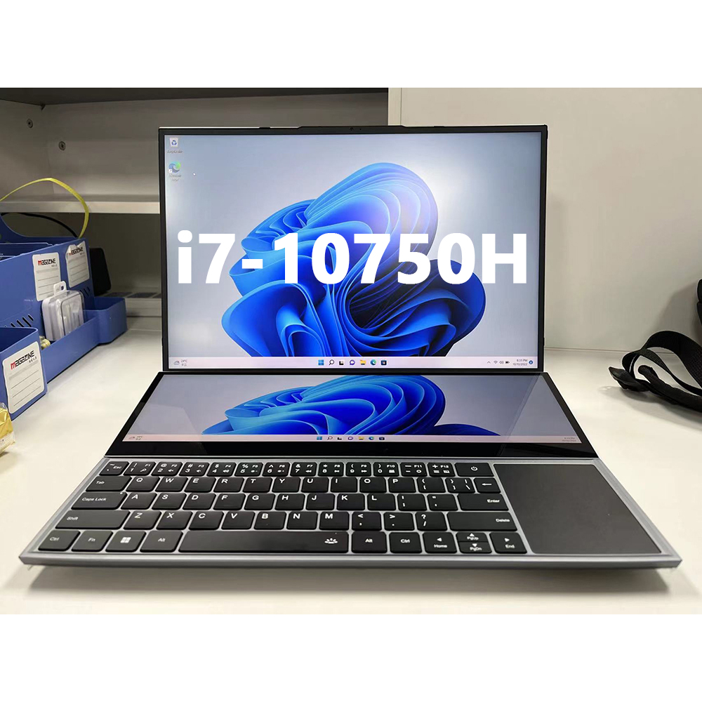 ゲーム用ラップトップ デュアルモニター I7 ラップトップ 16 インチ タッチ スクリーン 64GB RAM 4TB SSD Intel Core I7-9750H ラップトップ