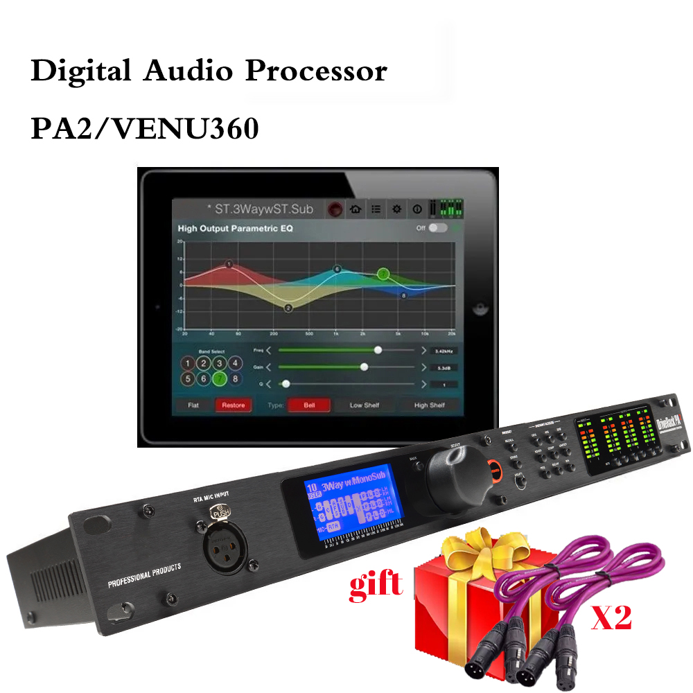 PA2/VENU360 2 入力 6 出力ステージオーディオプロセッサーオリジナルソフトウェアプロオーディオドライバーラックプロフェッショナルスピーカーオーディオプロセッサー