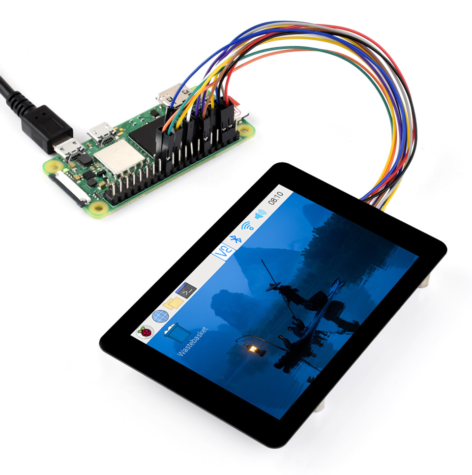 3.5 インチタッチスクリーン LCD ディスプレイモジュール HAT Arduino RPI RasPi Raspberry Pi PICO Zero 2 W 3 4 モデル B 5 プロジェクトと互換性あり