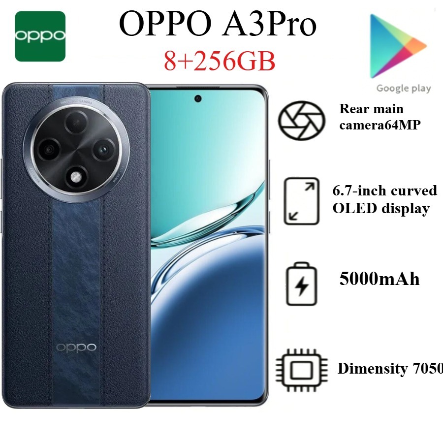 2026 新しい OPPO A3 Pro 6.67 インチ 64MP5000mAh 大容量ディスプレイ携帯電話 - ロック解除されたデュアル SIM 6.67 インチ 64MP AI が登場
