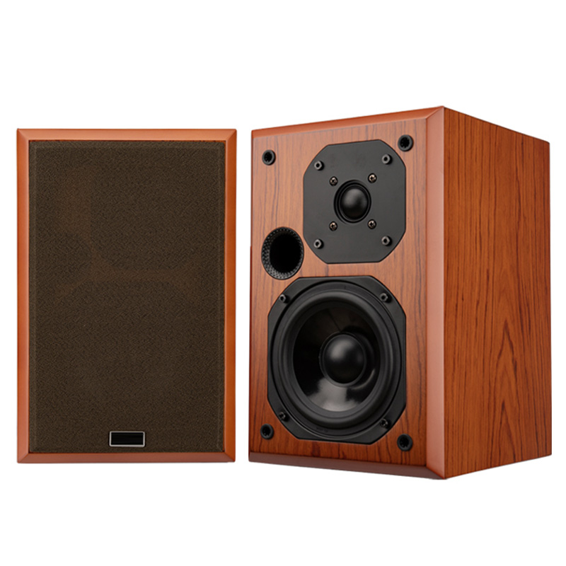 5 インチ HiFi 本棚スピーカー 4ohm パッシブ高忠実度木製デスクトップスピーカー 10 ワット-50 ワットサウンドボックスオーディオホームシアターゲーマー用