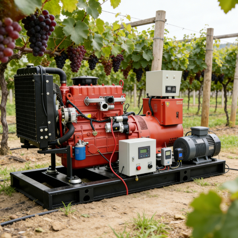 ディーゼル発電機セット 20kW 単相サイレント発電機屋外使用のための耐候性防音エンクロージャキャノピー付き