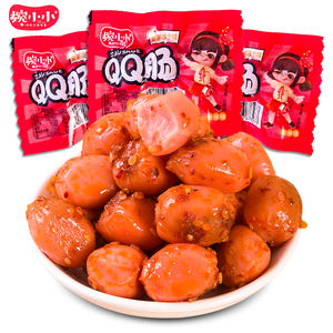 すぐに食べられるスパイシーな半ソフトチキンQQソーセージスナック。大量注文・卸売に適しており、OEMおよびプライベートブランド包装にも対応可能です。