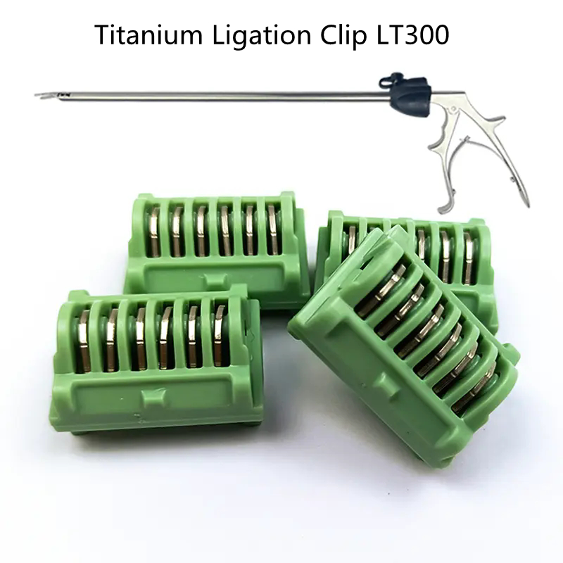 使い捨て腹腔鏡用チタン結紮クリップLT300アプリケーターチタンクリップアプリケーター