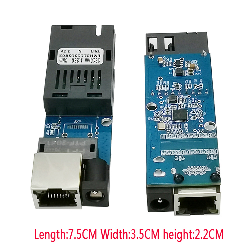 光ファイバメディアコンバータ 1 ポート SFP から 1 RJ45 ギガビット光ファイバイーサネット IP カメラミニ 10/100/1000M 用