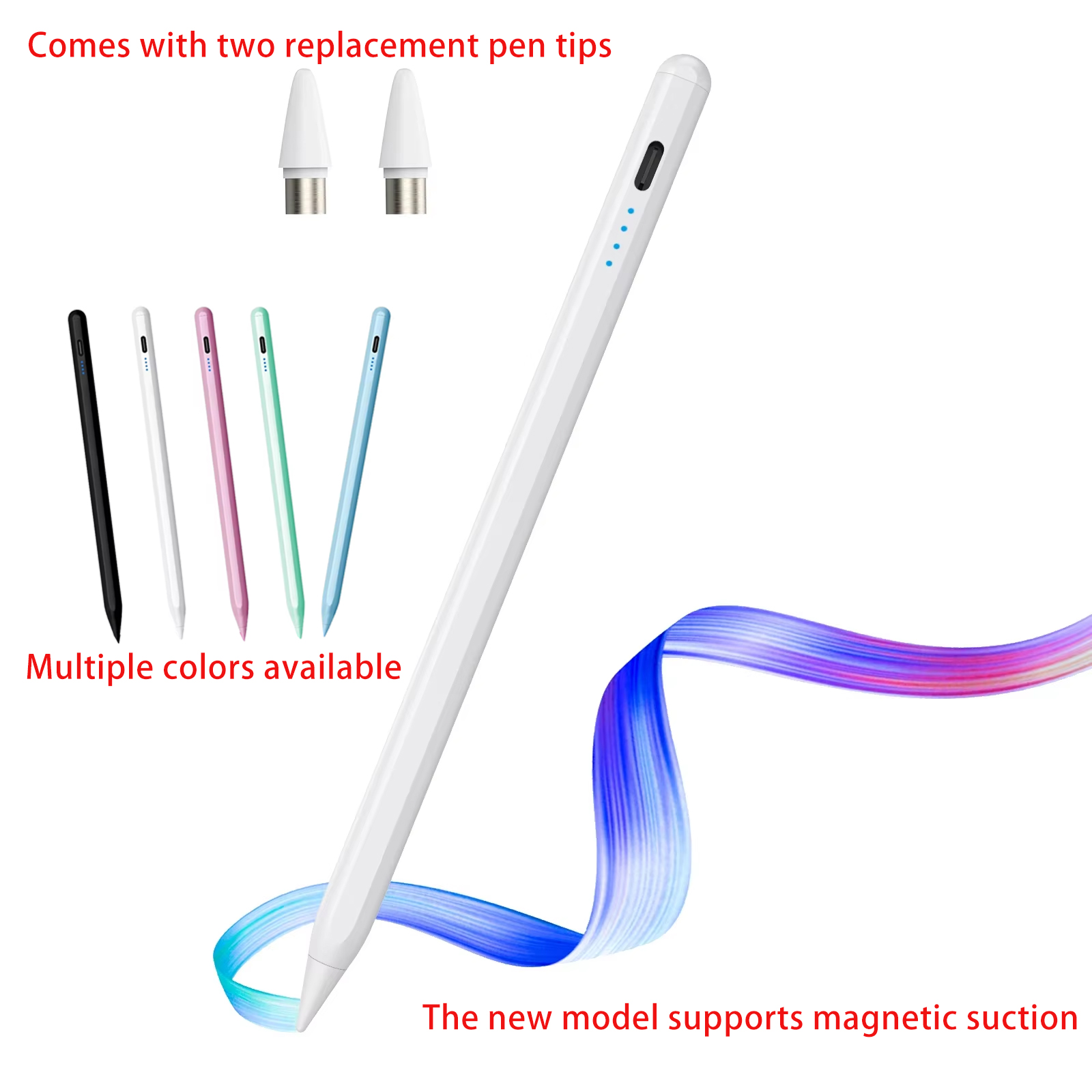 新しいユニバーサルスタイラスペン Android IOS 容量性スクリーンタッチペン iPad Apple Pencil Huawei 社 Xiaomi サムスンタブレットペン