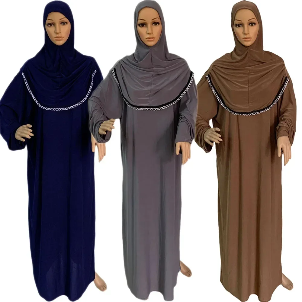祈り衣服女性イスラム教徒フード付きアバヤイードラマダントルコアラブイスラム服ローブヒジャーブニカブカフタンドレスキマール中東
