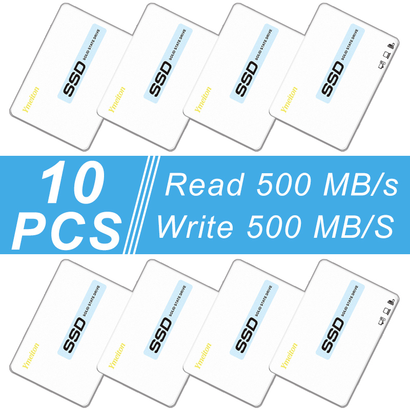 10 個 Ymeiton SSD 120 ギガバイト 128 ギガバイト SSD ソリッドステートドライブ 240 ギガバイト SSD SATA SATA3 2.5 インチ内部 256 ギガバイト 512 ギガバイト 1 テラバイトラップトップデスクトップ PC ロット