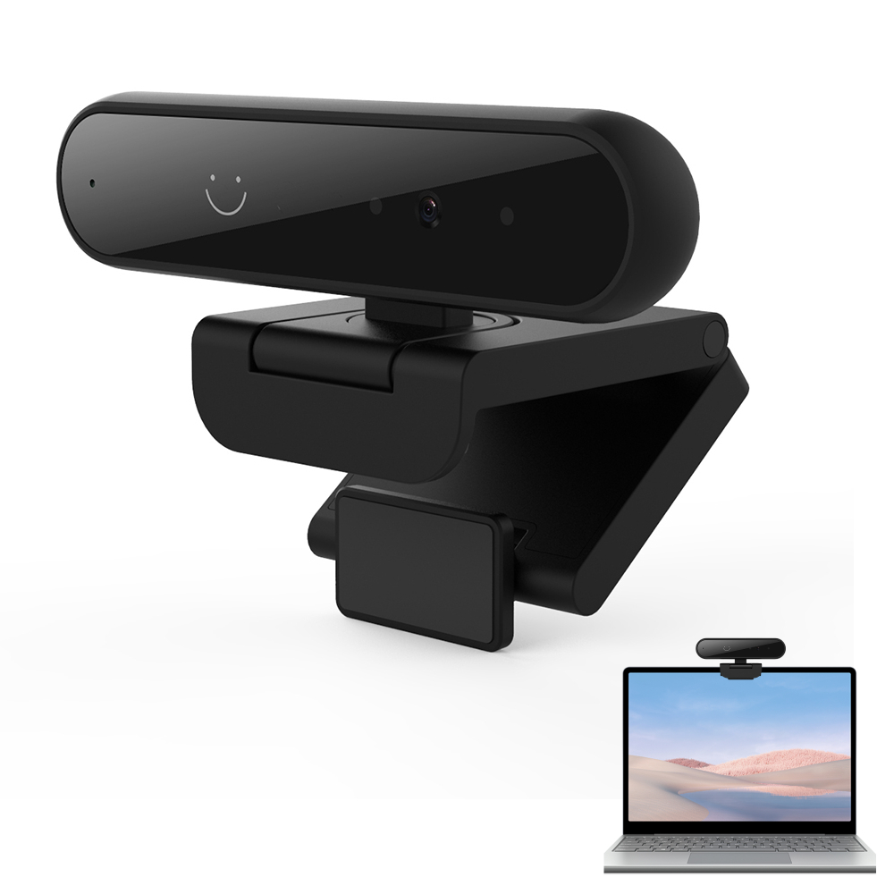 Windows Hello 11/10対応顔認識USBカメラ、ウェブカメラ1080P 30fps、マイク付き、ビデオ会議、家庭およびオフィス向け