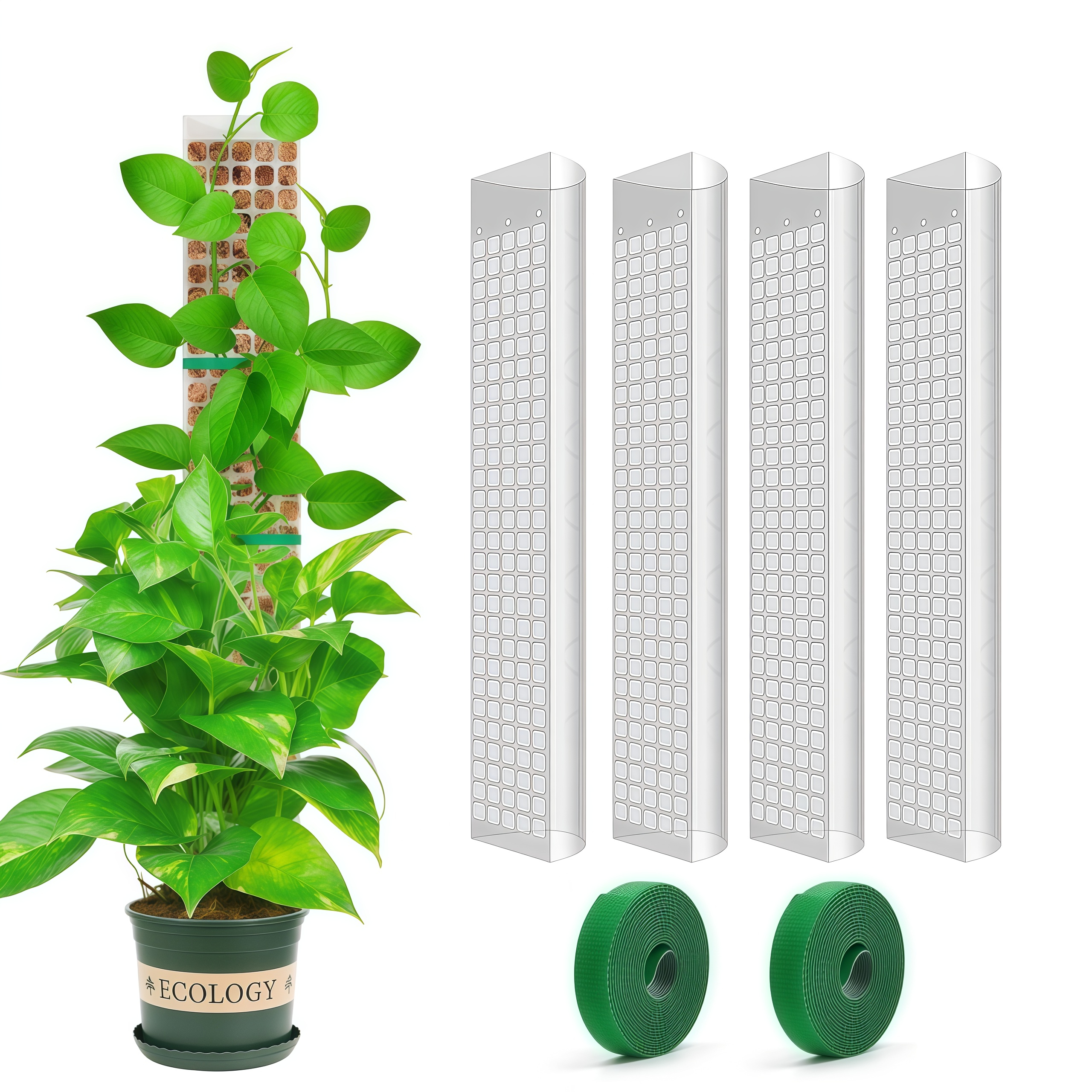 苔ポールプラスチック植物スタンド屋内つる性植物ガーディアン家庭教師ポット苔スティック植物の成長のためのガーデンサポートアクセサリー