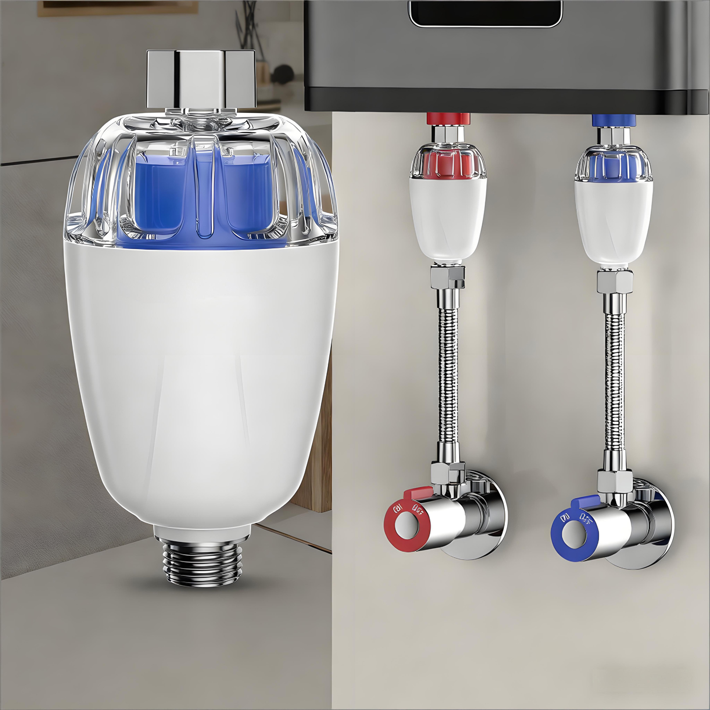 ユニバーサル給湯器帯電防止壁、安全な家庭用漏水保護、浄水用プレフィルター